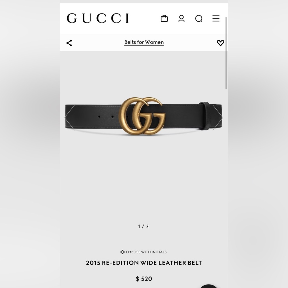 COPY - Women’s Gucci Belt Size 90-36